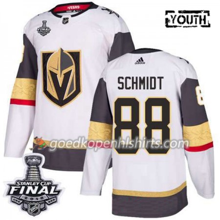 Vegas Golden Knights Nate Schmidt 88 2018 Stanley Cup Final Patch Adidas Wit Authentic Shirt - Kinderen